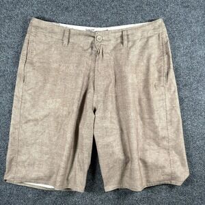 Vans Vanphibian Hybrid Short Mens 35x9 Brown Logo Slash Pocket Casual Streetwear